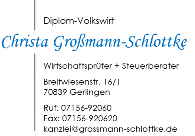 Diplom-Volkswirt Christa Großmann-Schlottke